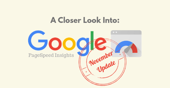 Google PageSpeed Insights Novembere